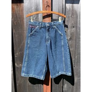 Vintage Y2K Polo Sport Jeans Denim Blue Jean Baggy Carpenter Shorts Jorts Sz28